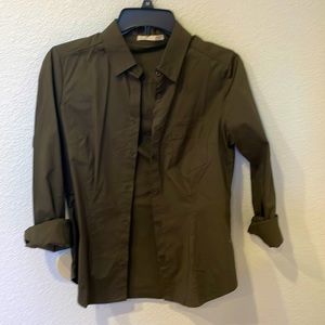 Green button up, Small